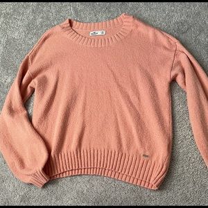 Hollister  peach sweater XS